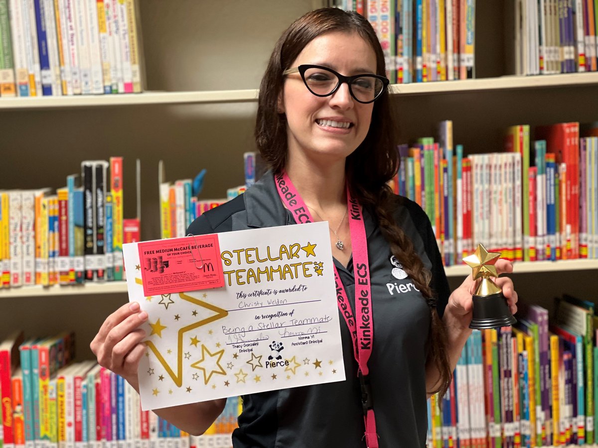 IISDTechService's tweet image. Huge shout out to our amazing Campus Technician, Christy Weldon, for being recognized as a Stellar Teammate at @PierceECPandas! Christy not only supports Pierce ECC, but also Clifton and Kinkeade!! She&apos;s such a rockstar!! ⭐️🤩⭐️  #IISDTech