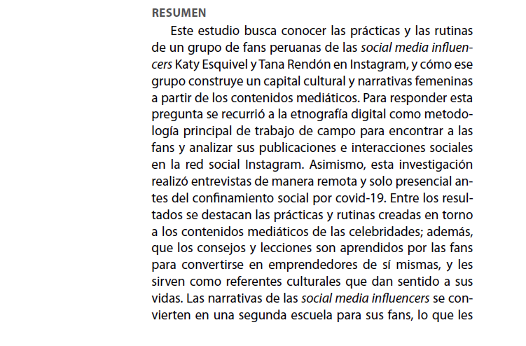 amidi_com's tweet photo. 🔶 «#Instagrameable. Prácticas y rutinas de un grupo de fans de las social media influencers Katy Esquivel (@KatyTheChic) y Tana Rendón (@TanaRendon) y la construcción de su capital cultural y narrativas femeninas» de Diana Félix Seras (@DianaFelixS). https://t.co/S18HNoBsPN https://t.co/SLuq4sVk3I