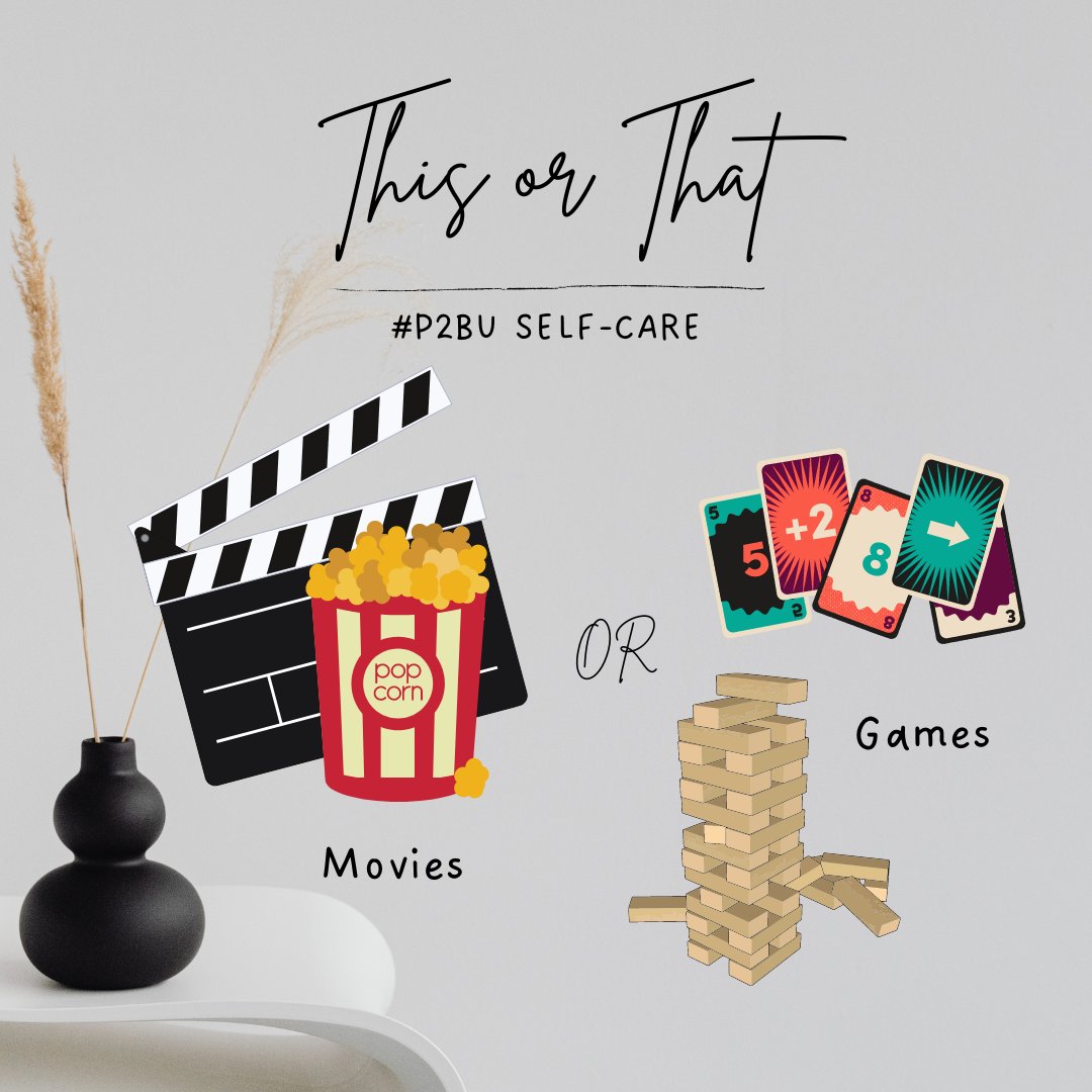 This or that Thursday - P2BU Self-Care Edition! 
What do you think? #p2bu #thisorthatthursday #selfcare