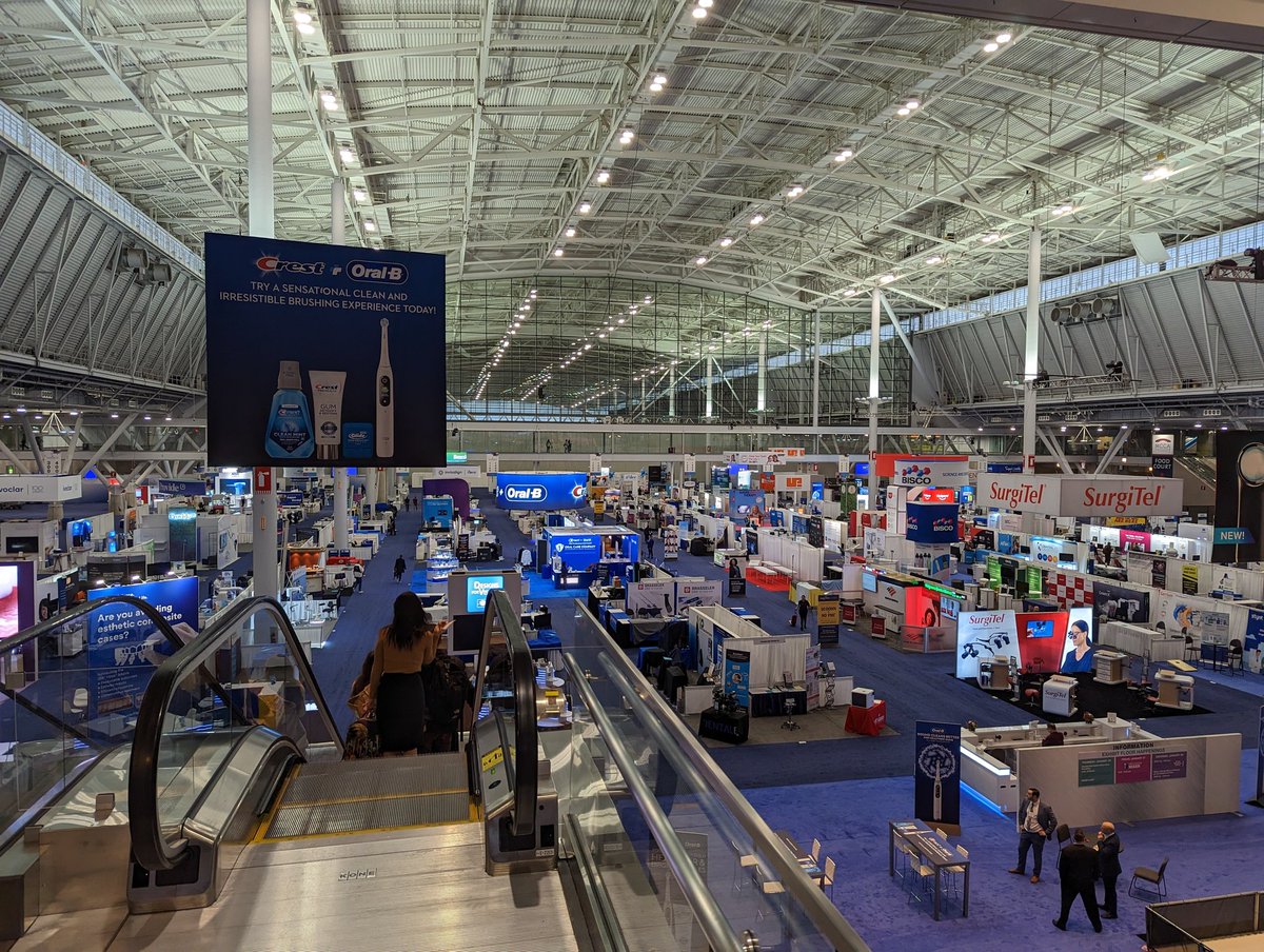 Just before the start of day 1, #YankeeDental and the hall is ready for visitors! Come to see the difference our loupes and lights make to your practice. We are at booth 1511 #dentalloupes #xenosys #headlights #dentistry