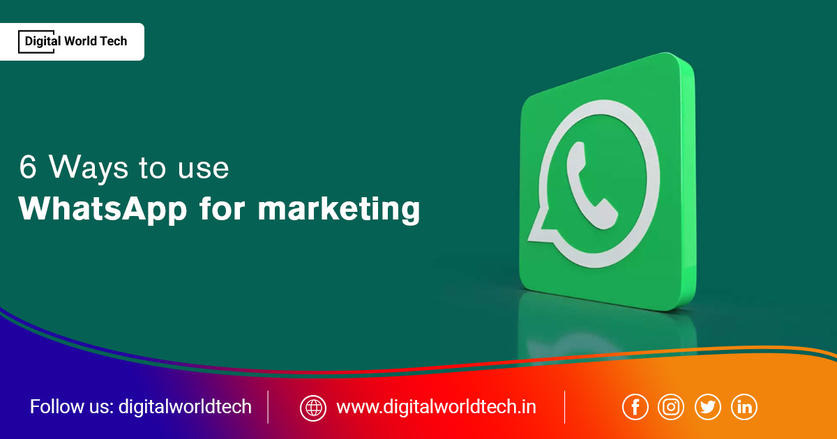 digitalworldte7's tweet photo. We’ll explore six ways to use WhatsApp for marketing and how it can help you reach more people and grow your business. Keep reading to learn more about how WhatsApp can be used to optimize your marketing strategy.
https://t.co/GfBdUGP9Kv
#whatsappmarketing #usewhatsappmarketing https://t.co/CoXy43zAk6