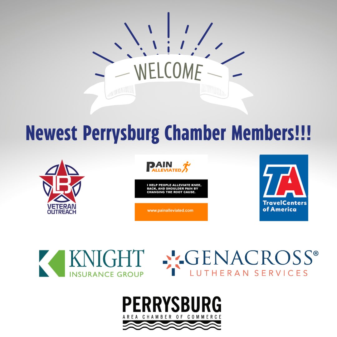 Pburg_Chamber's tweet photo. Check out the newest members of the Perrysburg Area Chamber of Commerce!!! 

Welcome! https://t.co/hfNL65VLx9