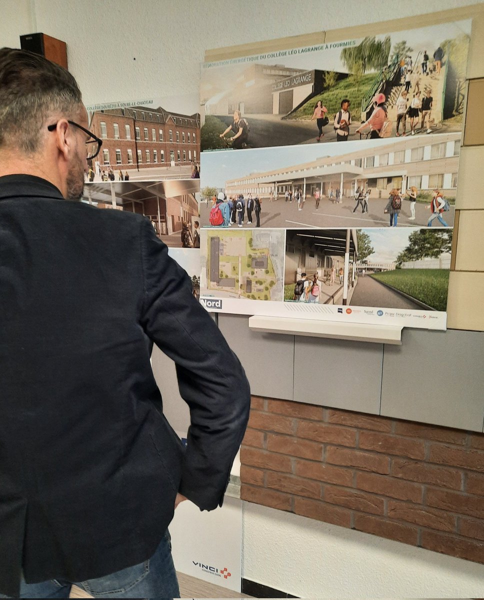 MarieCieters's tweet image. Après-midi consacrée aux Contrats de Performance Énergétique de l&apos; #Avesnois et notamment ceux des 2 collèges de #Fourmies

✅️ Lancement de la présentation des travaux en cours au collège Léo Lagrange #Fourmies en présence de mes collègues @MHIRAUX @DEVOSCarole_