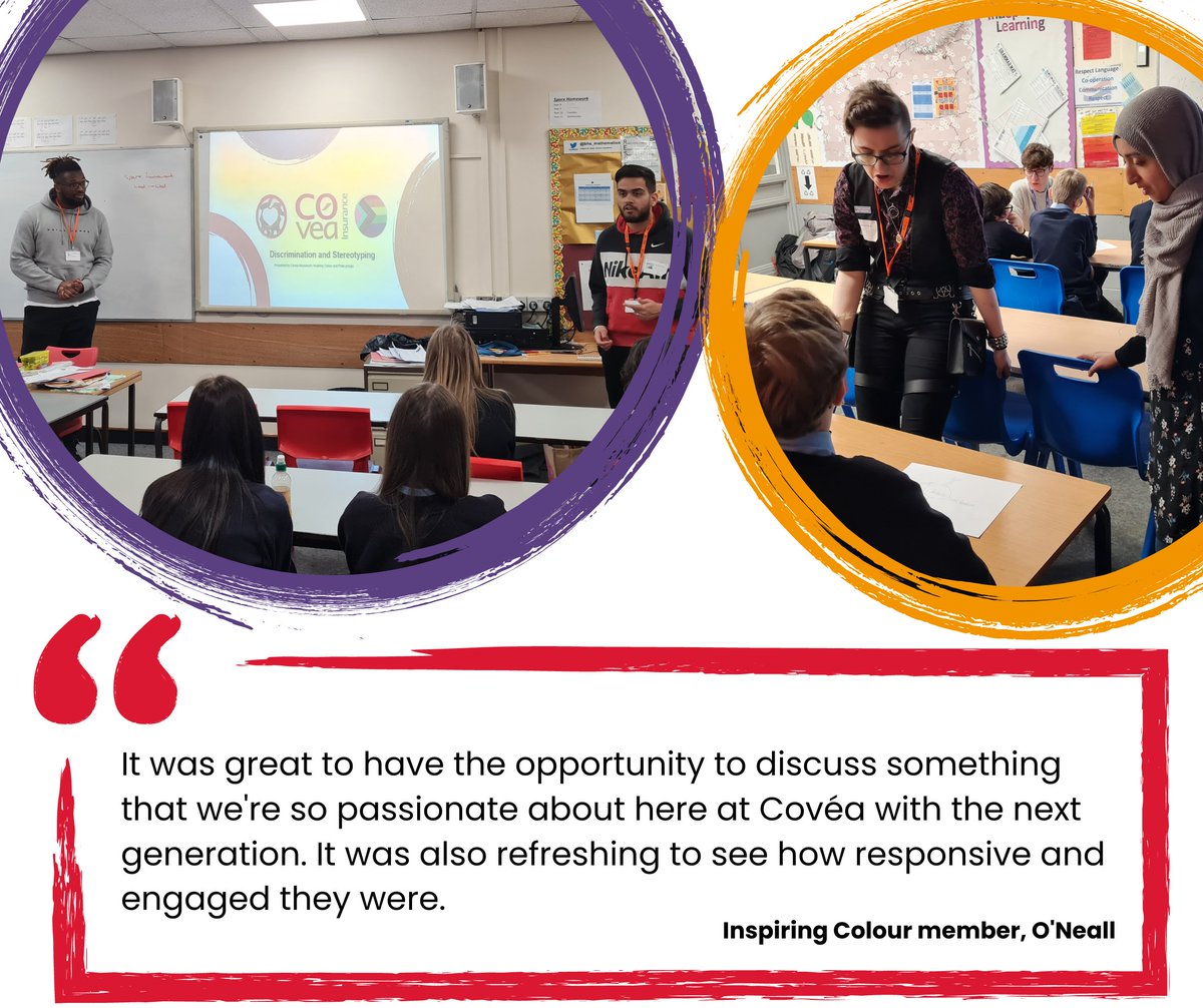 #TBT to yesterday when members of our Pride and Inspiring Colour networks delivered 8 sessions focusing on breaking stereotypes and tackling discrimination at <a href="/BrighouseHigh/">Brighouse High</a> for their Super Learning Day.

Thanks for having us, we really enjoyed being involved! 🤩 #LifeAtCovea