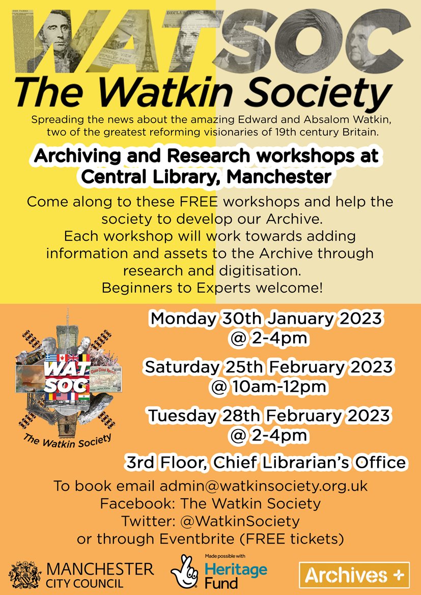 The 1st archiving workshop at Central Library is Mon 30th Jan 2-4pm. adding materials to the Archive and learning archiving and research techniques with the team at @archivesplus @TheMcrHistorian @ManMetUni @UoMhistdept @JofVictCulture @twithistoryme