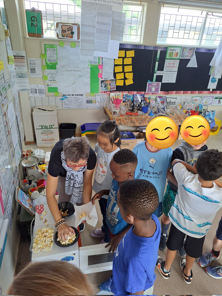 becia1978's tweet image. What does inquiry look like? #grade2 Ss inquired into procedural writing and scientific process. Integration between English and UOI allowed Ss to give instructions about how to make popcorn and conduct an experiment to find out the answers. #learningAtWis