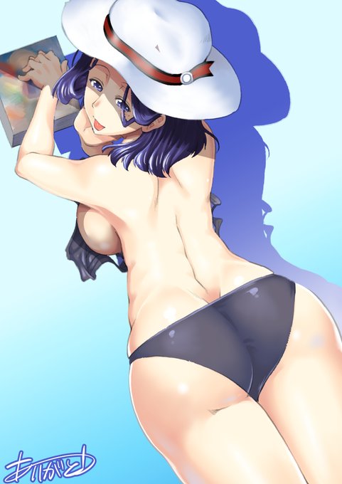 #くそ寒いので水着絵を貼る
再掲だけど腰周りとか影を少しだけ手入れした(尻と太股をでかくした)龍田さん。色も相まってこれだけの肉量があってもちょっと寒くなった…… 