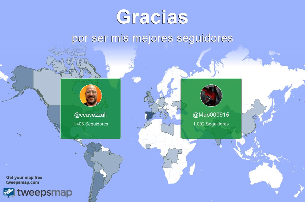 Un agradecimiento especial a mis mejores seguidores esta semana <a href="/ccavezzali/">Claudio Cavezzali </a>, <a href="/Mao000915/">MaoKedygi_0915🌿😄</a> #FF