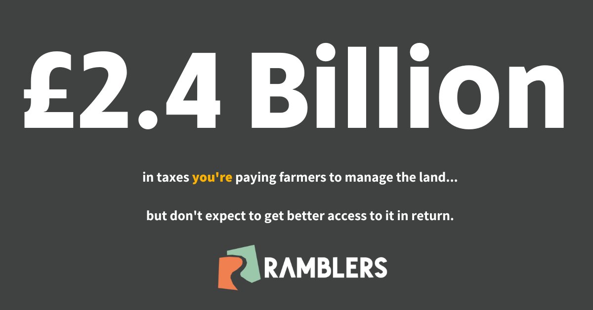 RamblersGB's tweet image. First Dartmoor, now this 😡

Today’s ELM announcement looks to be the latest kick in the teeth for #AccessToNature

2.4bn of taxpayer money but public access has been kicked into the long grass again. 

Whatever happened to 'public money for public goods' @defragovuk  ⁉️  

🧵