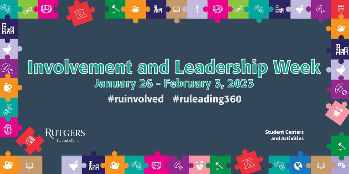 RutgersUSCA's tweet photo. Involvement and Leadership Week starts today! Are you looking for ways to get involved at @rutgersnb? Looking to make your mark in a leadership role at @rutgersu? #ruinvolved #ruleading360 https://t.co/8gFfBVqbdX