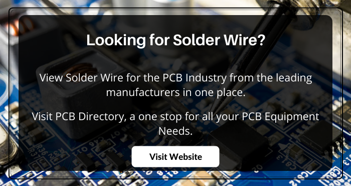 PCB_Directory's tweet photo. PCB Directory has listed Solder Wire for PCBs from the leading manufacturers.

Click here to learn more https://t.co/ibVFqxfpnI 

#pcb #directory #largest #online #solder #wires #listing #reputed #manufacturers #industry #insights https://t.co/mpWAa27y9s