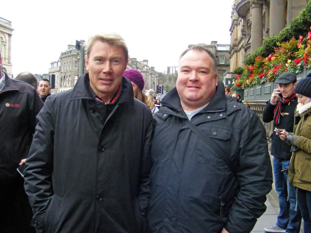 #throwbackthursday to Edinburgh and meeting up with @f1mikahakkinen at the @thebalmoral during the @mclaren Join The Pact campaign in Princes Street Gardens. #throwbackthursday #mikahakkinen #mclaren #jointhepact #Edinburgh  #gumball3000 #gumballlife #gumballfamily #gumballarmy