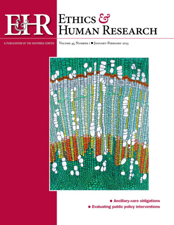 hastingscenter's tweet image. 💡 IT'S OUT! The latest issue of Ethics &amp;amp; Human Research. Focuses on ancillary-care obligations, evaluating public policy interventions. #bioethics #IRBs #ethics #humanresearch #medtwitter onlinelibrary.wiley.com/toc/25782363/2…