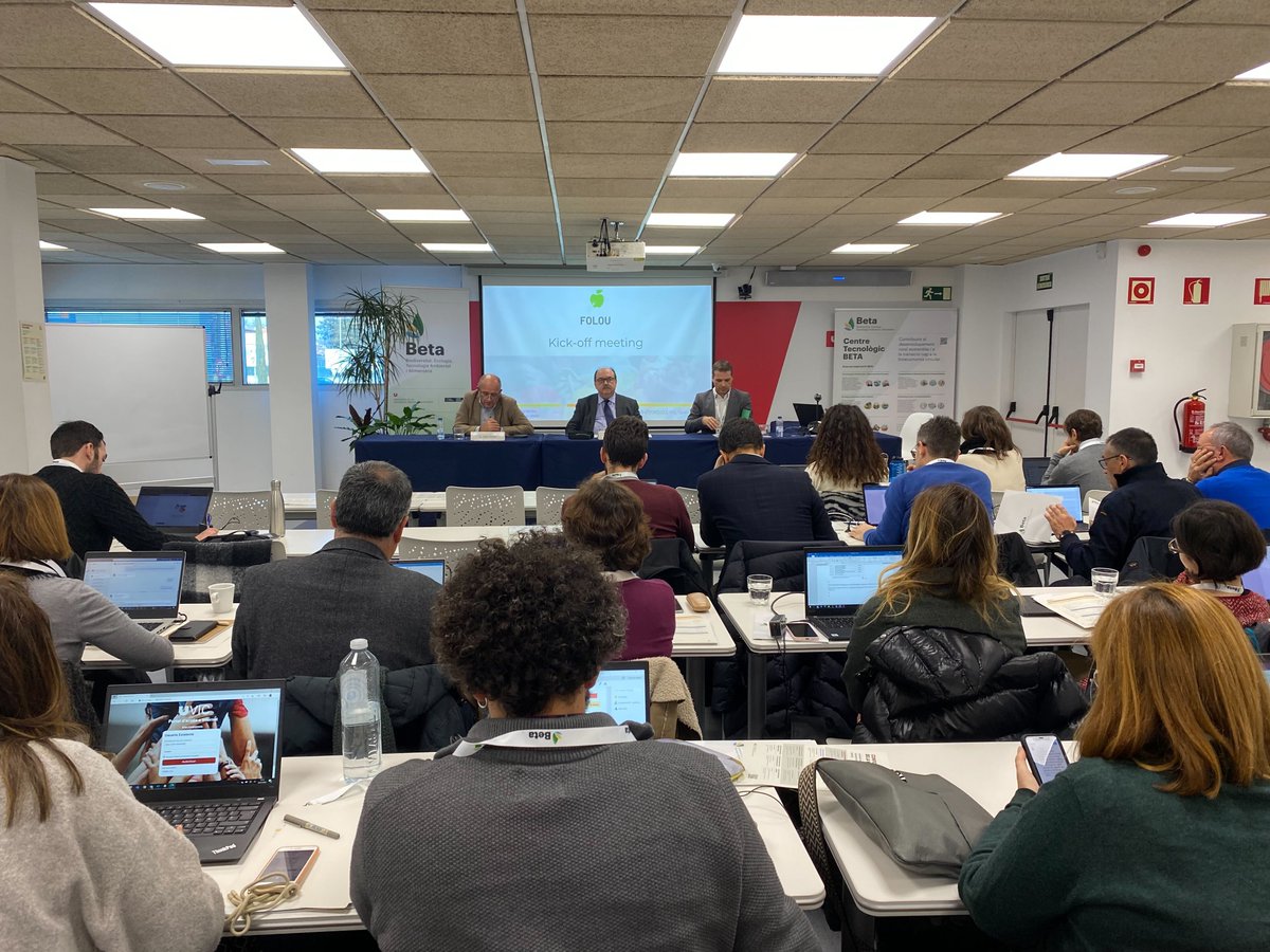 Kick-Off meeting of the #FOLOU European project <a href="/BETA_TechCenter/">BETA Tech Center</a> <a href="/uvic_ucc/">UVic-UCC</a> in Vic, Spain 🇪🇸. The project aims to prevent and reduce food loss at the primary production stage