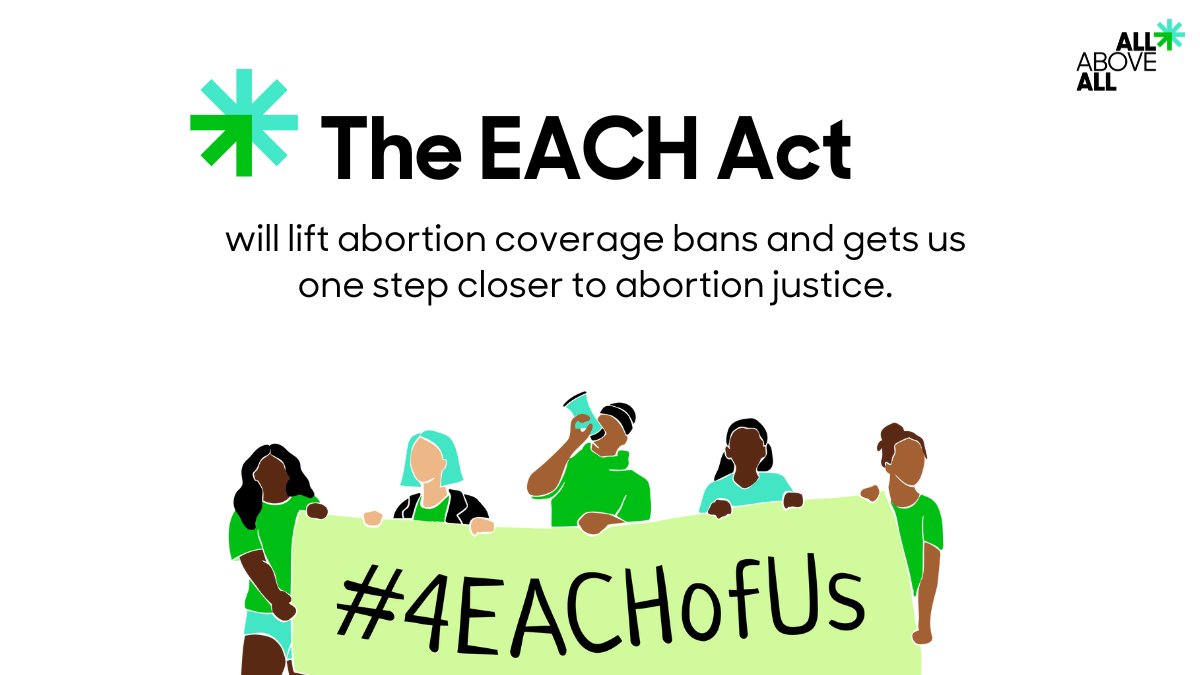 Today, legislators in the U.S House introduced the EACH Act, the first federal legislation this year to ensure we can all access abortion care however much money we make—and end the decades-old Hyde Amendment. #4EACHOfUs #BeBoldEndHyde