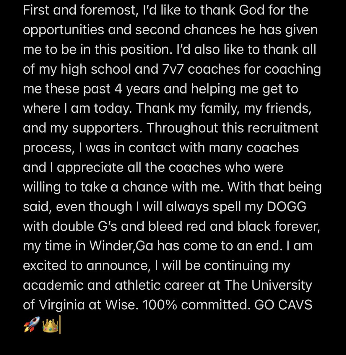 TyreeckH's tweet photo. @CoachLewis7 @CoachPinedaWB @rdgarrett2 @1lyf2liv3 @DoggsFootball @GGRecruits https://t.co/UYiLeyobsd