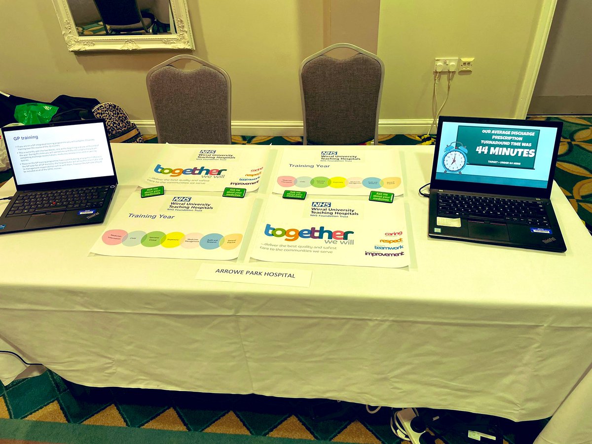 WUTHpharmacy's tweet image. Our inspiring Pharmacist Clare did a great job promoting the work of our integrated team to Pharmacy Undergrads @KeeleUniversity careers fair yesterday. Thank you for giving #FuturePharmacists a glimpse of why @WUTHPharmacy is the place to be! 
@pipparoberts12 @HeatherACalvert