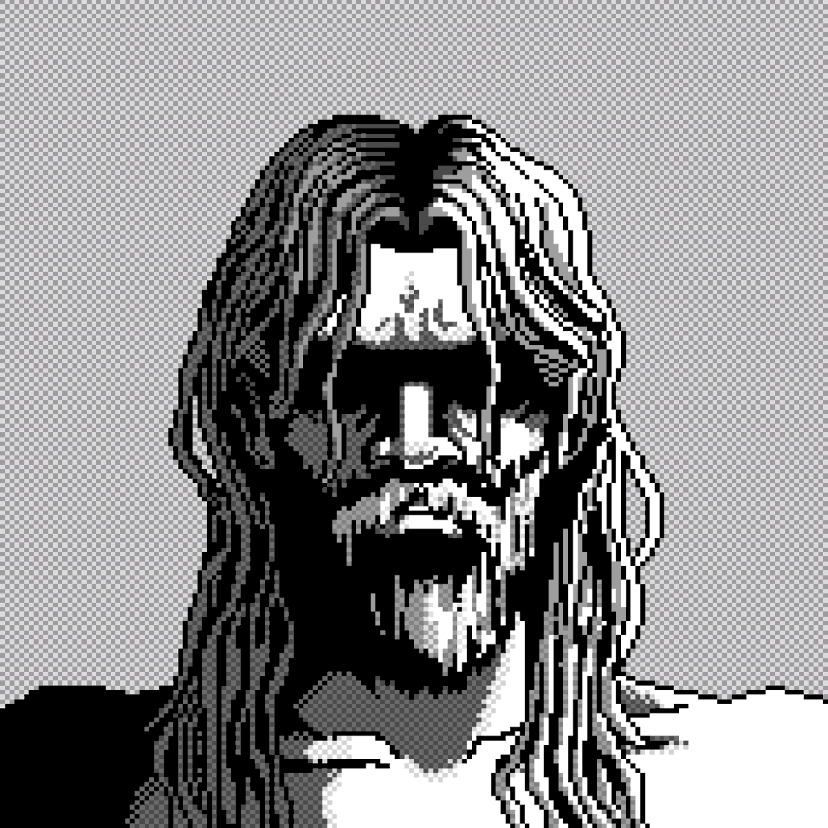 Only 7 existing beard + long hair <a href="/thedarkflex/">Darkflex</a> .
0 listed.

Only 1 existing is naked: Jesus! #3960
