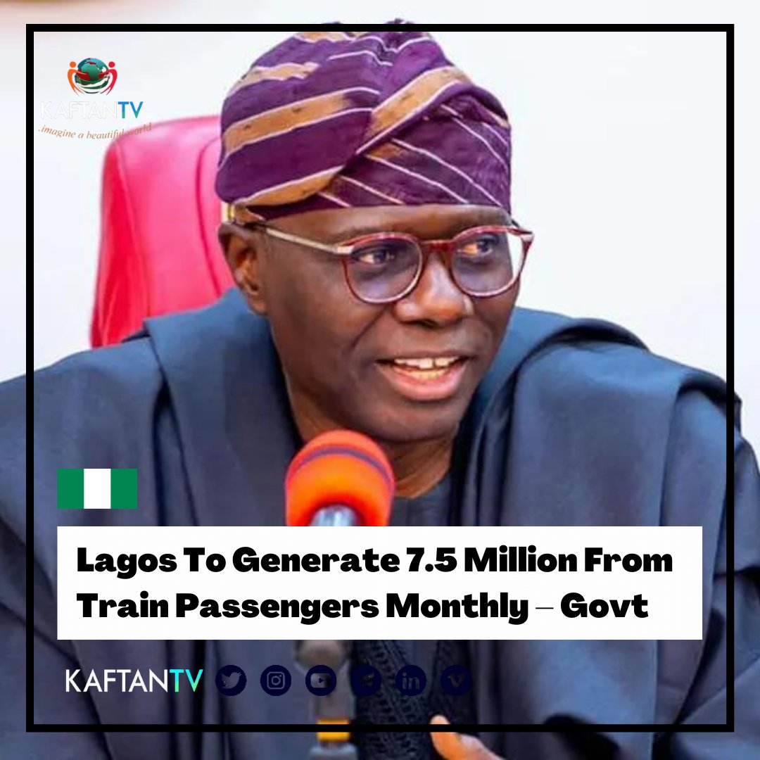 KAFTAN_TV's tweet image. Lagos To Generate 7.5 Million From Train Passengers Monthly – Govt
#Lagos #Generate #TrainPassengers #Government #Launch #BlueRailLine