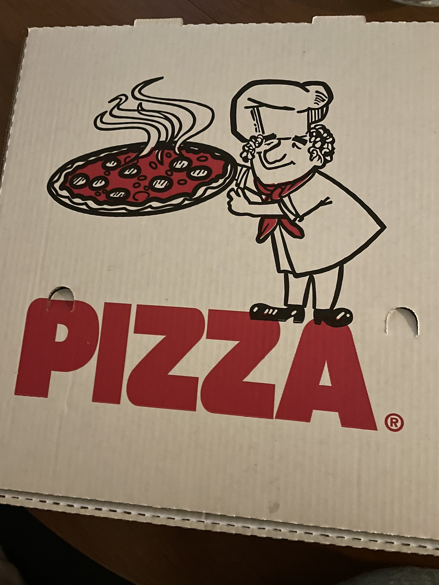 Jamison Webb on X: the guy on this generic pizza box looks like