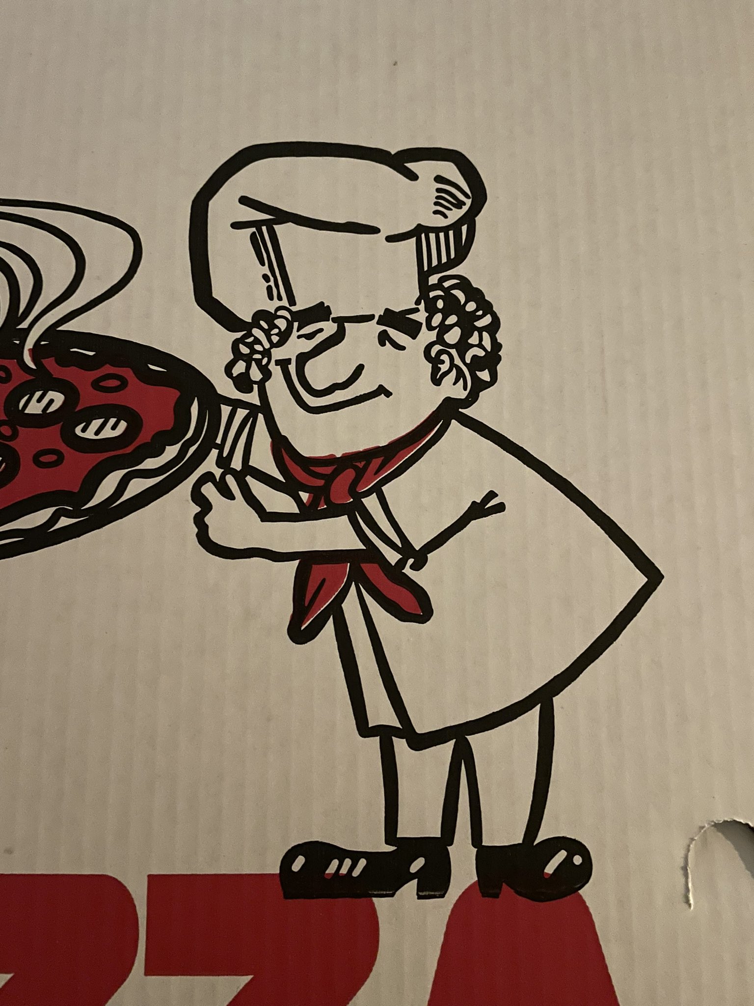 Jamison Webb on X: the guy on this generic pizza box looks like
