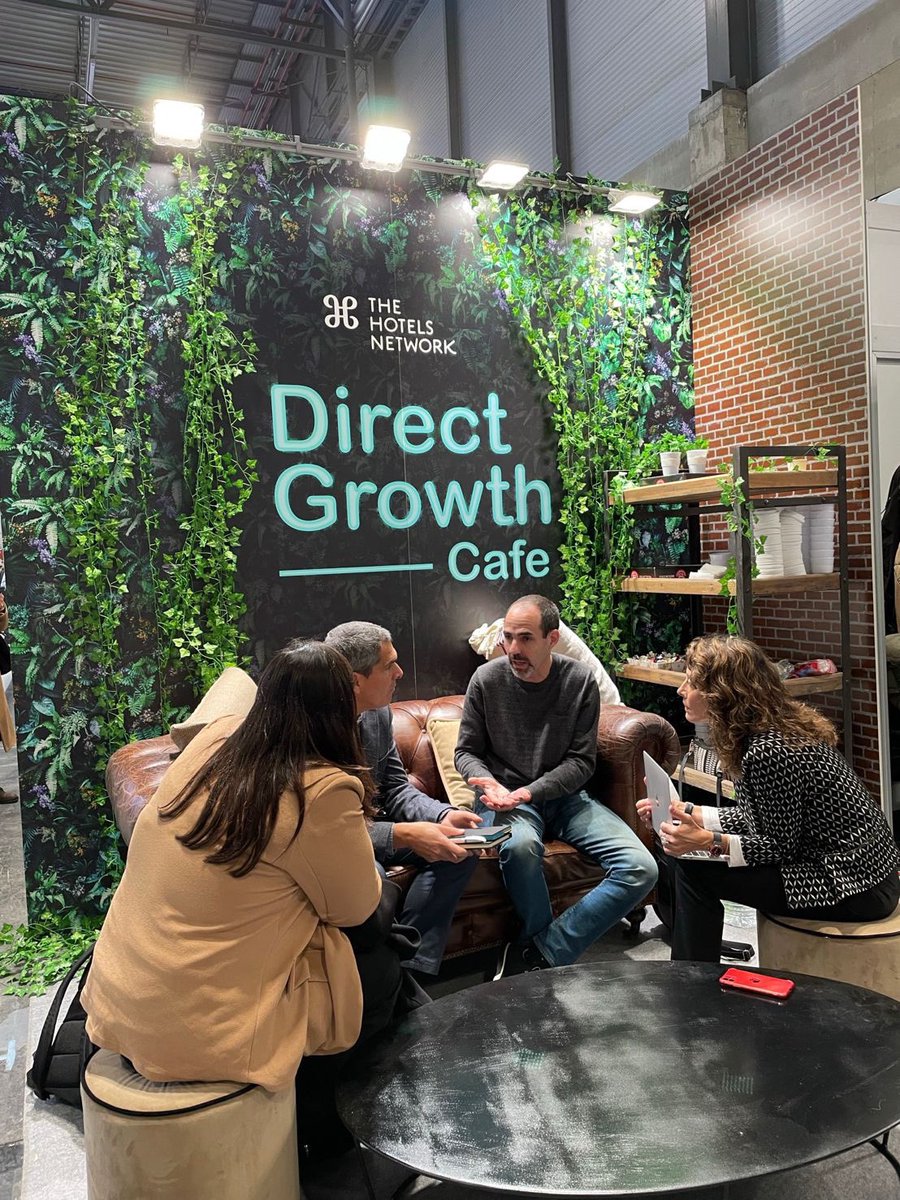 thehotelsnet's tweet photo. Our team had a blast at @fitur_madrid last week! The Direct Growth Cafe was the perfect spot for hoteliers to discover how to boost their website conversion ☕️🪴 https://t.co/2ijLyyzR8J