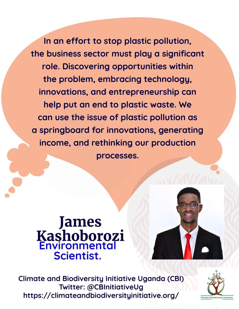 Plastic pollution shouldn't be a problem. it's an opportunity for Innovators and business ideas.
@CBInitiativeUg 
@nemaug 
@PlasticBank 
@pollutersout