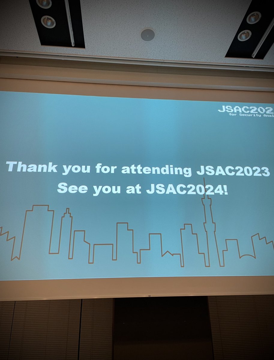 Searchmaton3's tweet image. Thank you for attending #JSAC2023

See you at #JSAC2024!
