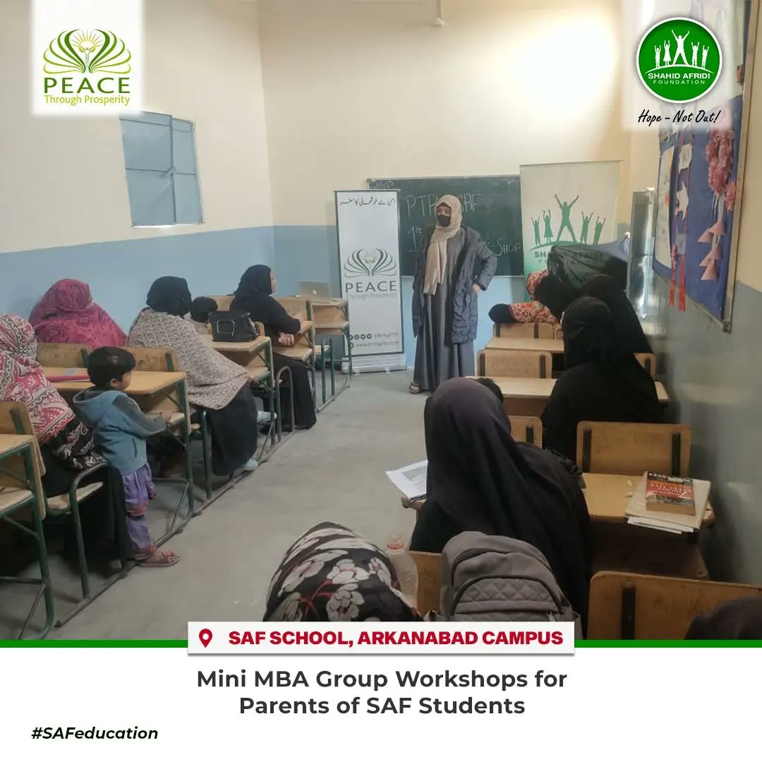 SAFoundationN's tweet image. The #MiniMBA string of group workshops by @BringPTP and #SAF took place at Lucky Cement Rehri Goth, Bhangoria and Arkanabad campuses to mark the entrepreneurial progress of our previous session attendees and check-in with their level of success. Ensuring #HopeNotOut!