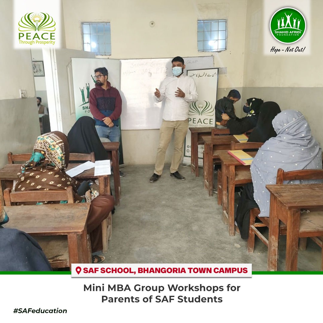 SAFoundationN's tweet image. The #MiniMBA string of group workshops by @BringPTP and #SAF took place at Lucky Cement Rehri Goth, Bhangoria and Arkanabad campuses to mark the entrepreneurial progress of our previous session attendees and check-in with their level of success. Ensuring #HopeNotOut!