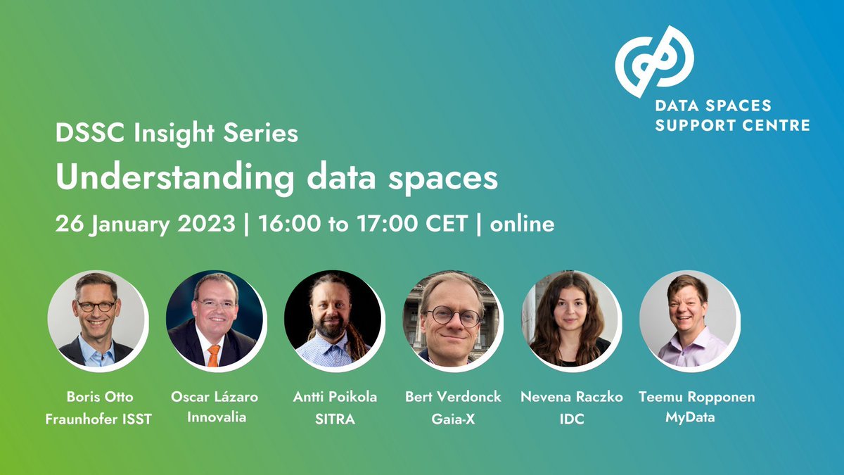 GAIAXforFinland's tweet photo. Join today the exploration of #dataspaces! 
🕔16h CET/ 17h EET. 
With @DrBorisOtto, @apoikola, @olazaro74, @troppone, @verdonck_bert, Nevena Raczko

🔹What are data spaces
🔹Data spaces glossary 
🔹European Data Innovation Board
...and more!

Register 👉https://t.co/JcxbICvBAs https://t.co/ZlQLToXgWk