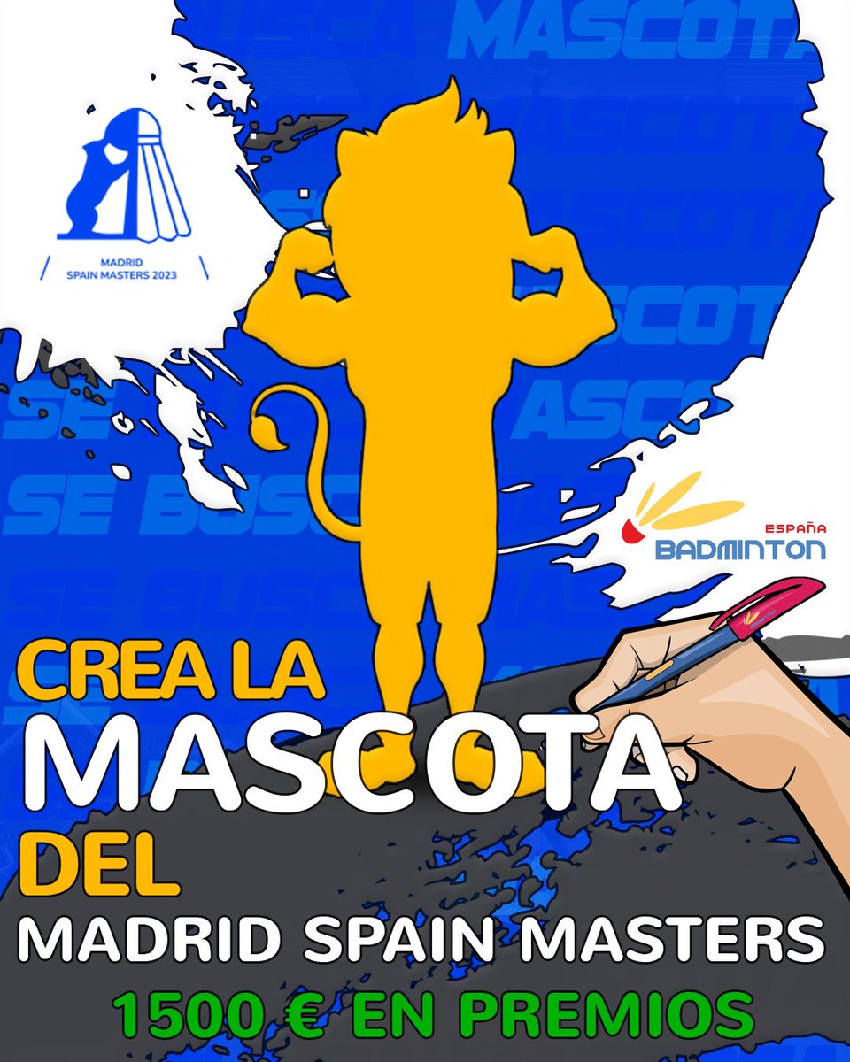 🚨 TENEMOS #CONCURSO 🚨

¡El #MadridSpainMasters busca mascota! 🏸🧸✍️

Si eres mayor de 18 años y quieres participar, no pierdas esta oportunidad. ¡Ofrecemos más de 1.500€ en premios!

➕ INFO cutt.ly/K9bHvMg