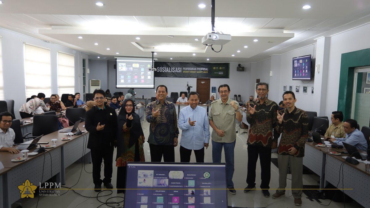 lppm_usk's tweet image. Pusat Riset Sawit dan Kelapa, LPPM USK mengadakan
"Sosialisasi Penyusunan Proposal Grant Riset Sawit (GRS) Tahun 2023" di Balai Senat Universitas Syiah Kuala pada Hari Kamis, 26 Januari 2023

#grs #sawit #lppm #usk #kelapa