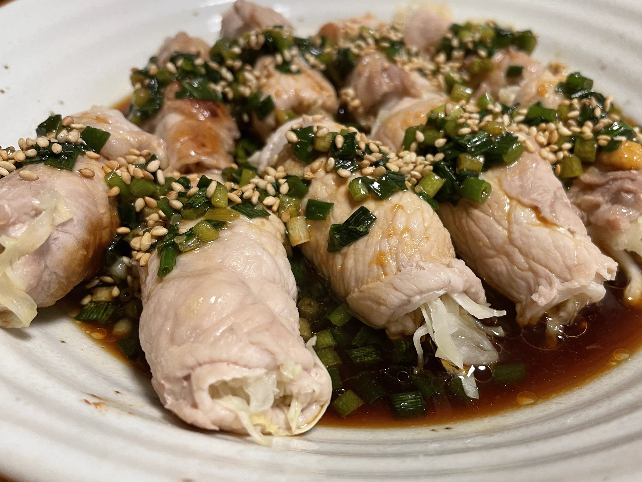 このレシピ簡単でとても美味しかった！ソースが万能だから、焼いただけのお肉とか焼売にも合う  