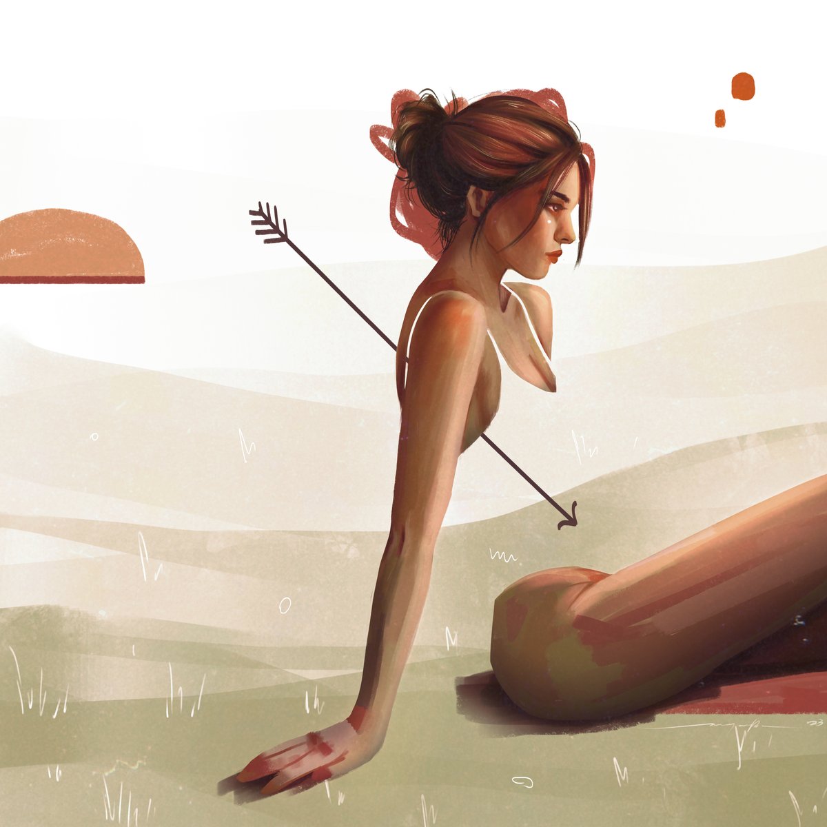 theonly_manghoe's tweet image. First mint of the year and I guess a birth month drop! 🎉

"Arrow/s" 
just dropped and available for 0.1 $ETH !

The next addition to my Internal Monologues collection. I will mint the next one tomorrow ^^

Thank you in advance for support ❤️
Link below 🔽