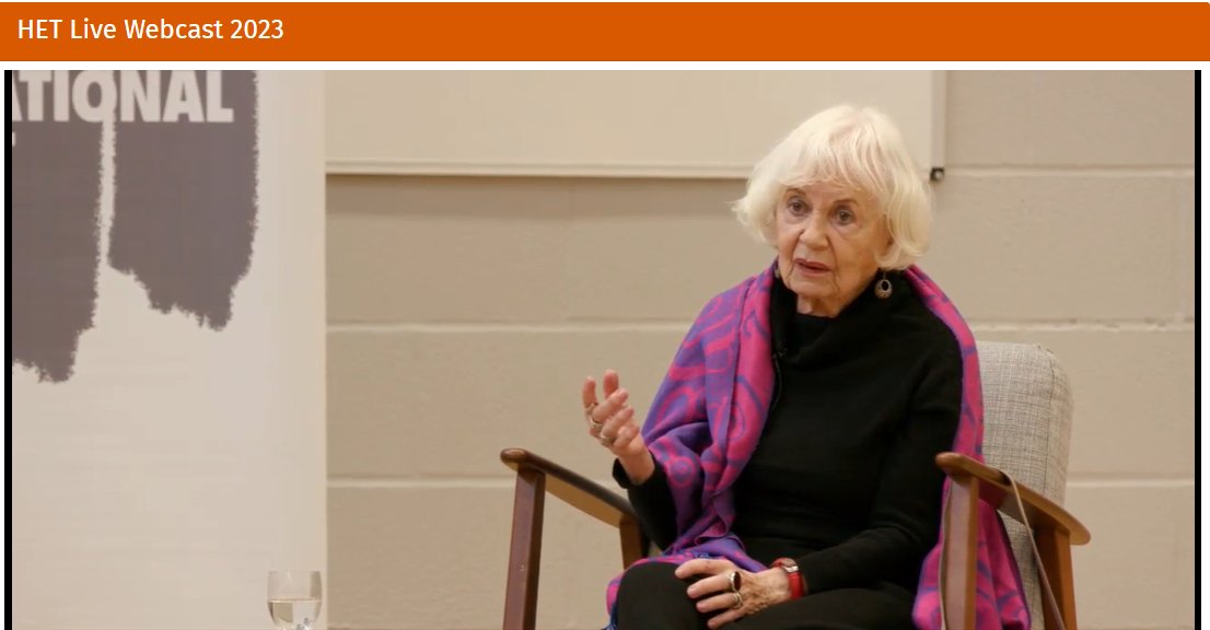 HolocaustUK's tweet photo. "Some people were able to help and some people risked their lives to help. Now in my old age, I feel it is important to know about that, that no matter what evil exists - and there is evil - there is also the other side." #AskRuth #RuthLive https://t.co/0F1LwjLMPa