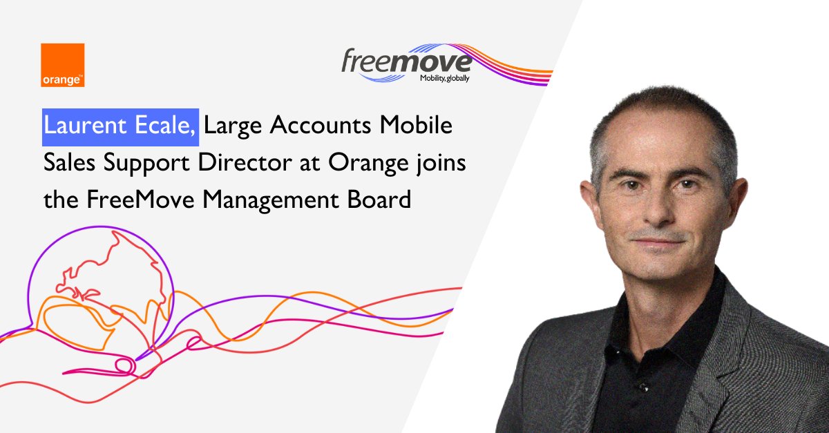 FreeMoveGlobal's tweet image. We are thrilled to announce that Laurent Ecale, Large Accounts Mobile Sales Support Director at Orange, has joined the FreeMove Management Board. We are confident that his expertise will significantly impact the alliance making us better and stronger. eu1.hubs.ly/H02H4l90