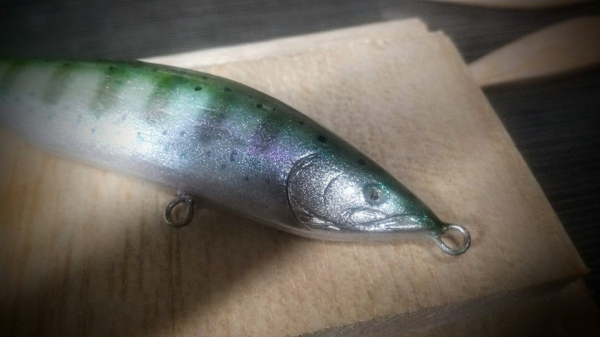 clayz45166539's tweet photo. 「制作中」
ちょっと大きめ(下)
フローティングミノー80
#クレイズ
#clayz
#フローティングミノー
#floatingminnow
#ハンドメイドルアー
#handmadelure
#沖縄
#okinawa https://t.co/clHivkLlr5