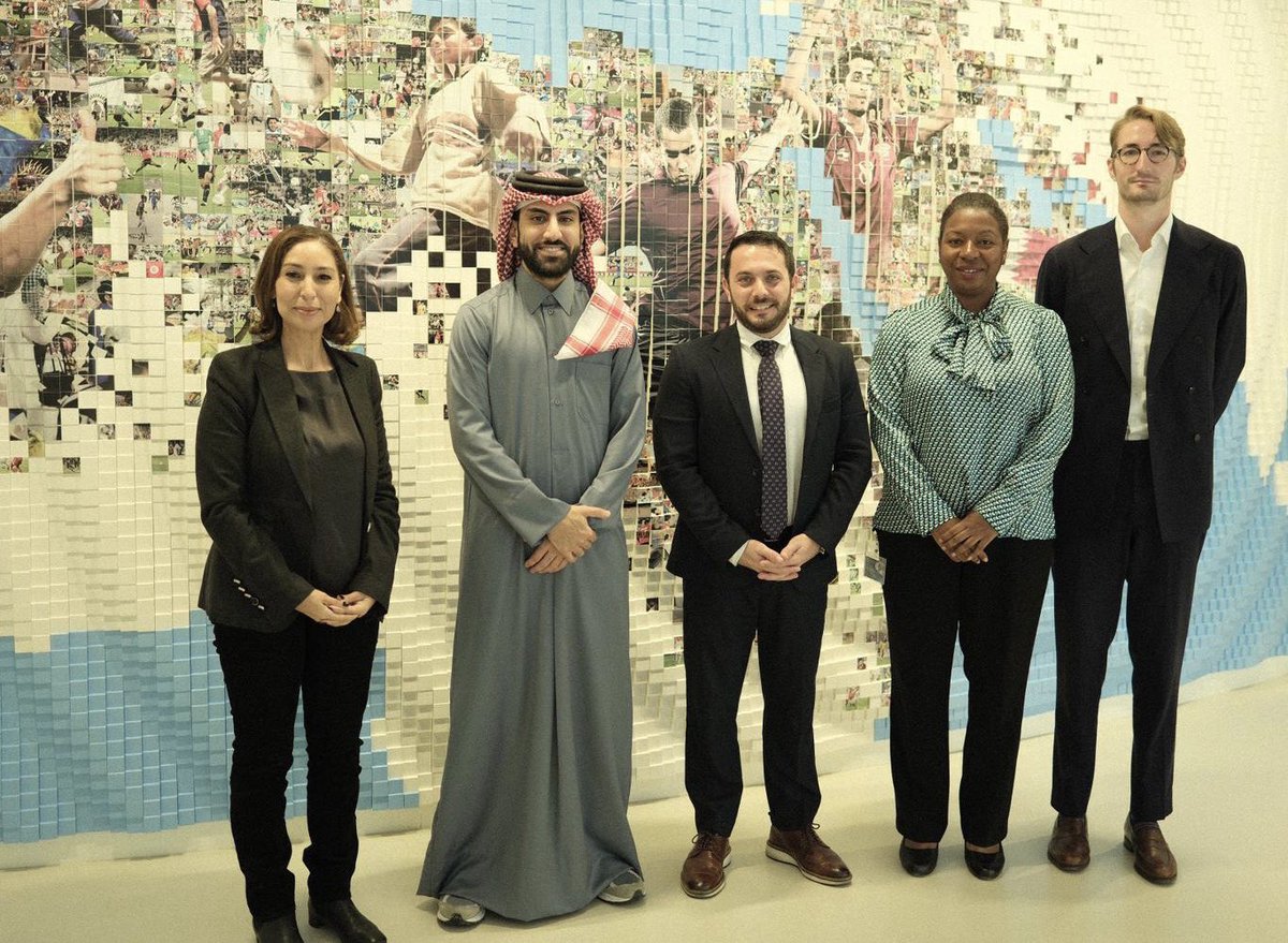 GA4good's tweet photo. Our Executive Director, @alkhori, and GA team met today with @EUinQatar, represented by Mr @AngelosLenos and Ms Hasna Douafi, to discuss strategic opportunities in Qatar and across the region.

#Qatar #qatar2030 #ga4good https://t.co/L5LfaS6xCV
