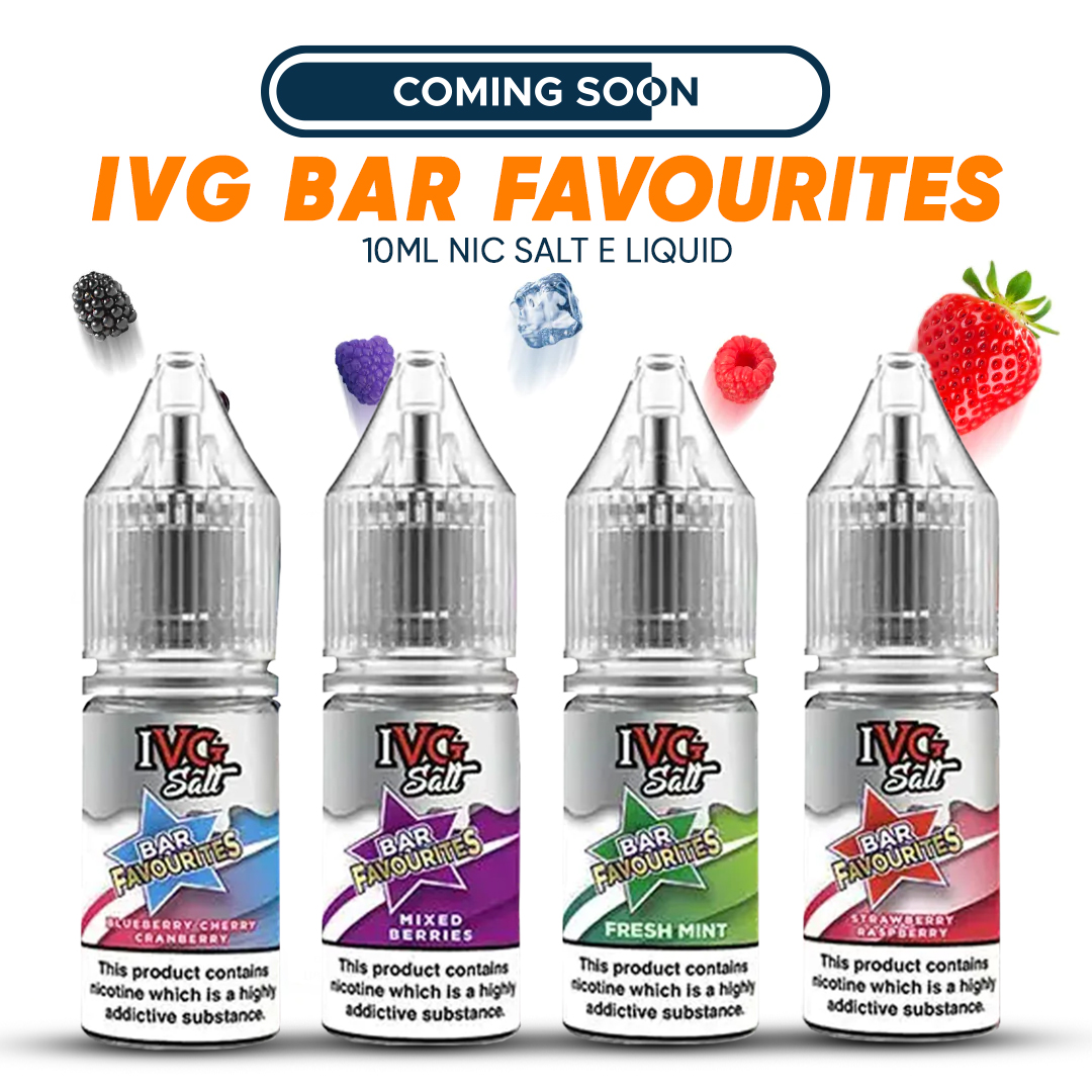 The bar has now been raised! very soon will be on Shelves.

For more visit: ufamarketplace.co.uk
.
.
.
#UFAMarketplace #NewArrival #IVGBarFavourites #IVGNicSalts #VapeUK #vapecommunity #Eliquids #UFA #vapenation #vapeon #VapeFam #vapecommunity