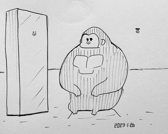 火星のモノリスと対話するシティゴリラ。人類が訪れるのはまだまだ先になりそう。 