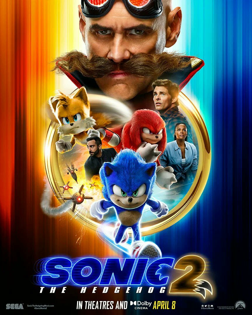 CyrusCinema's tweet photo. #Фильм Соник 2 в кино (Sonic the Hedgehog 2) больше экшена, больше персонажей, средней руки шутки на 6/10 https://t.co/diBFoAg9ez