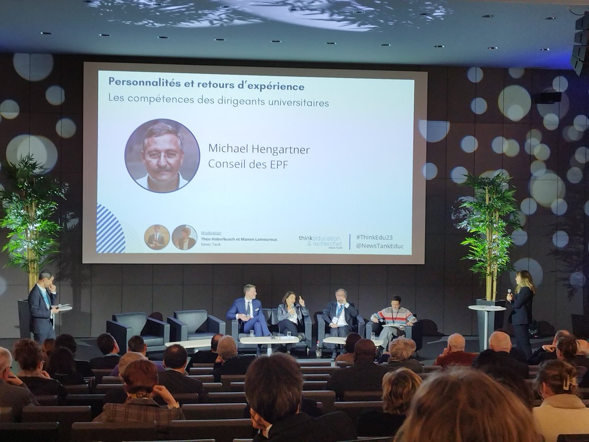 Carole Patrigeon (@carolepatrigeon) on Twitter photo Pour faire évoluer l'université, il faut former les dirigeants, et ne pas séparer académique et management : "le management, ça s'apprend, et ce n'est pas de la rocket science, mais il faut vouloir apprendre" <a href="/m_hengartner/">Michael Hengartner</a> #ThinkEdu23 <a href="/NewsTankEduc/">News Tank éducation et recherche</a> Pour faire évoluer l'université, il faut former les dirigeants, et ne pas séparer académique et management : "le management, ça s'apprend, et ce n'est pas de la rocket science, mais il faut vouloir apprendre" <a href="/m_hengartner/">Michael Hengartner</a> #ThinkEdu23 <a href="/NewsTankEduc/">News Tank éducation et recherche</a>