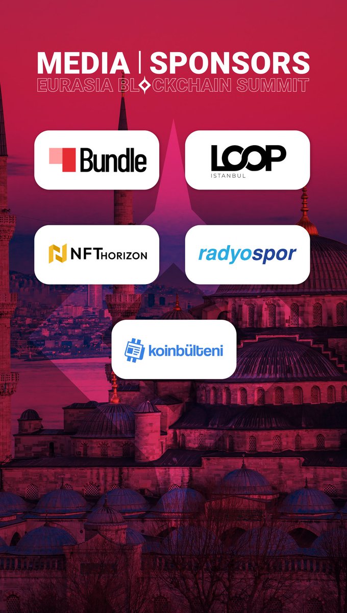 BlokchainSummit's tweet photo. Our Media | Sponsors📣 #EurasiaBlockchainSummit #EBS22 #EBS19 https://t.co/aPDzIbrUEB