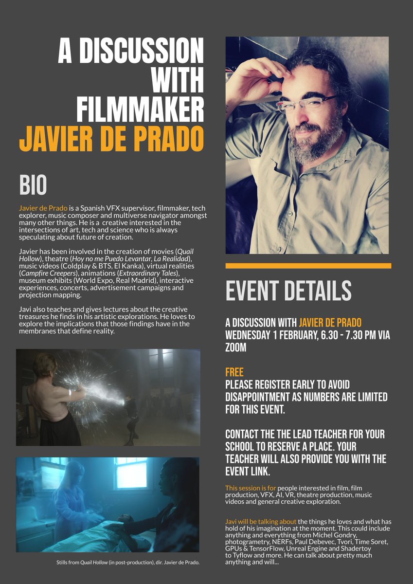 Creatives_Now's tweet image. NEW OFFERS: (1) Online creative magazine run by teenagers for teenagers - editorial team &amp;amp; contributors needed. (2) Film/VR/AI discussion - perfect careers input. Weds 1 Feb. (3) We're open for new studio membership too. See flyers for details! Sign up: forms.gle/gmhBEhqJ1LEqGc….