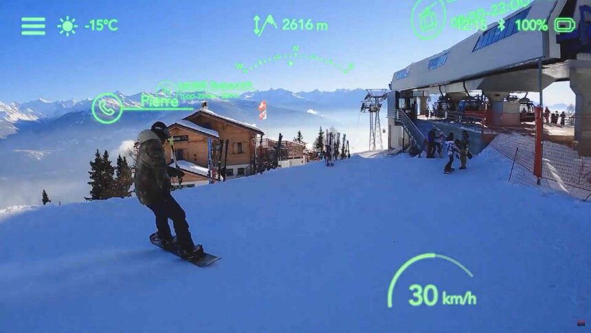 #AR news from Swiss start-up @Ostloong! ⛷ They have integrated an #augmentedreality display into a pair of #arskigoggles, giving winter sports enthusiasts important information to help them glide down the slopes more safely and help to navigate. Would you buy it? #future #tech