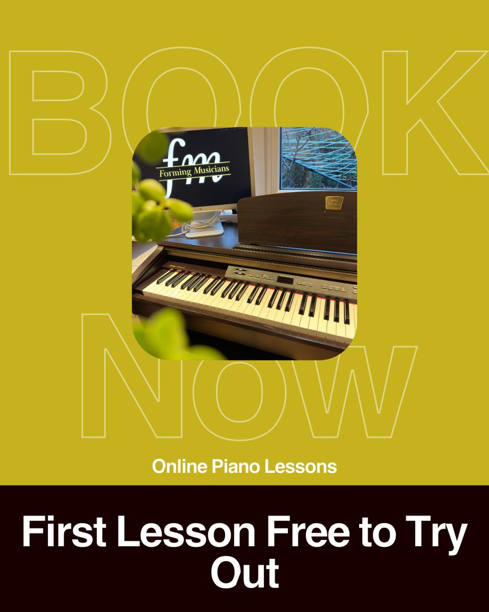 FormingMusic's tweet image. The first piano lesson with us is completely free to see if it suits you, there are no commitments or obligations so what are you waiting for!

#pianolessons #pianolessonsforkids #pianolessonsforbeginners #pianolessonsforadults #onlinepianolessons #learnthepiano