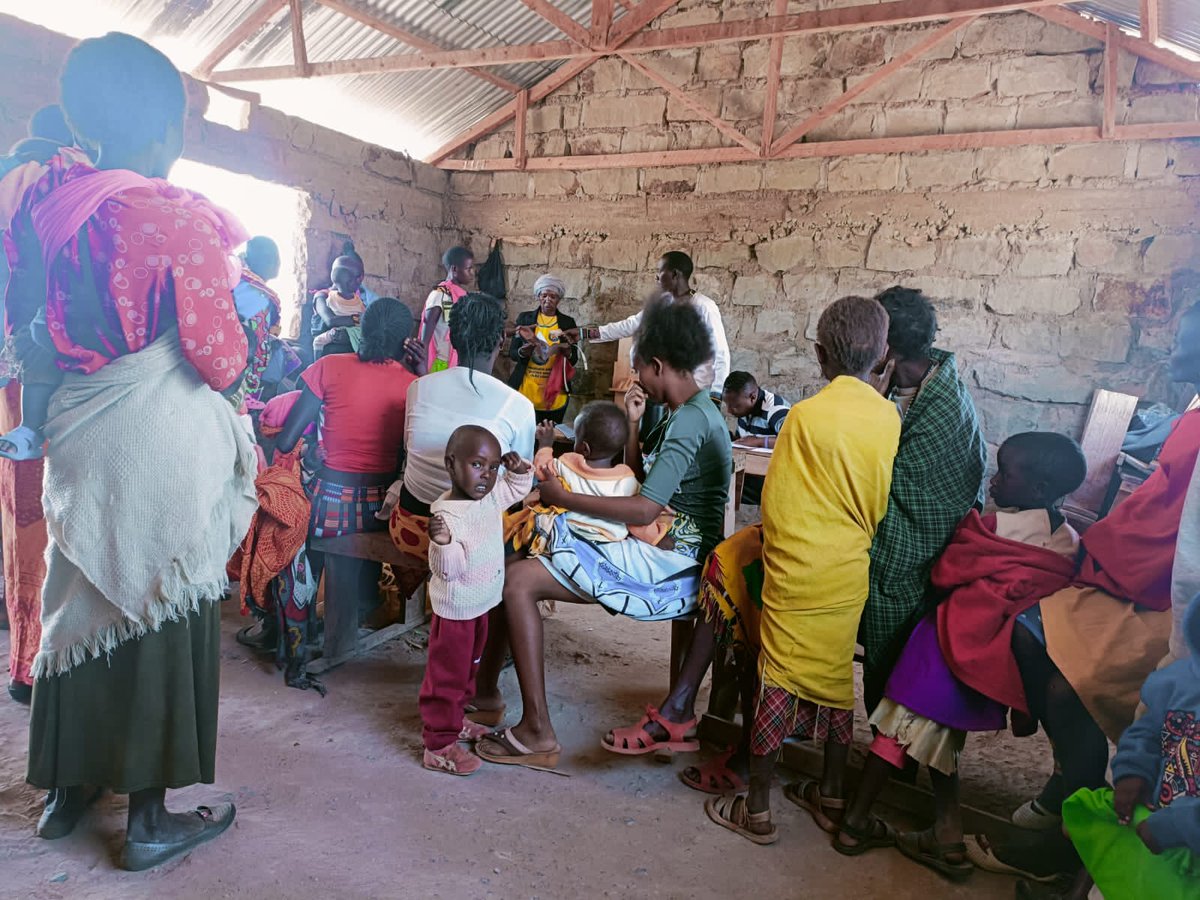 Laikipia_health's tweet photo. #HappeningNow 
The LHS Beyond Zero truck is in Tool, a village in Laikipia North implementing an integrated clinic. Services include:

- Vaccinations for Children, COVID and HPV
- Screenings for TB, Diabetes, Hypertension, and Nutrition
- Health promotion and Curative services https://t.co/JYKeJrLlOo