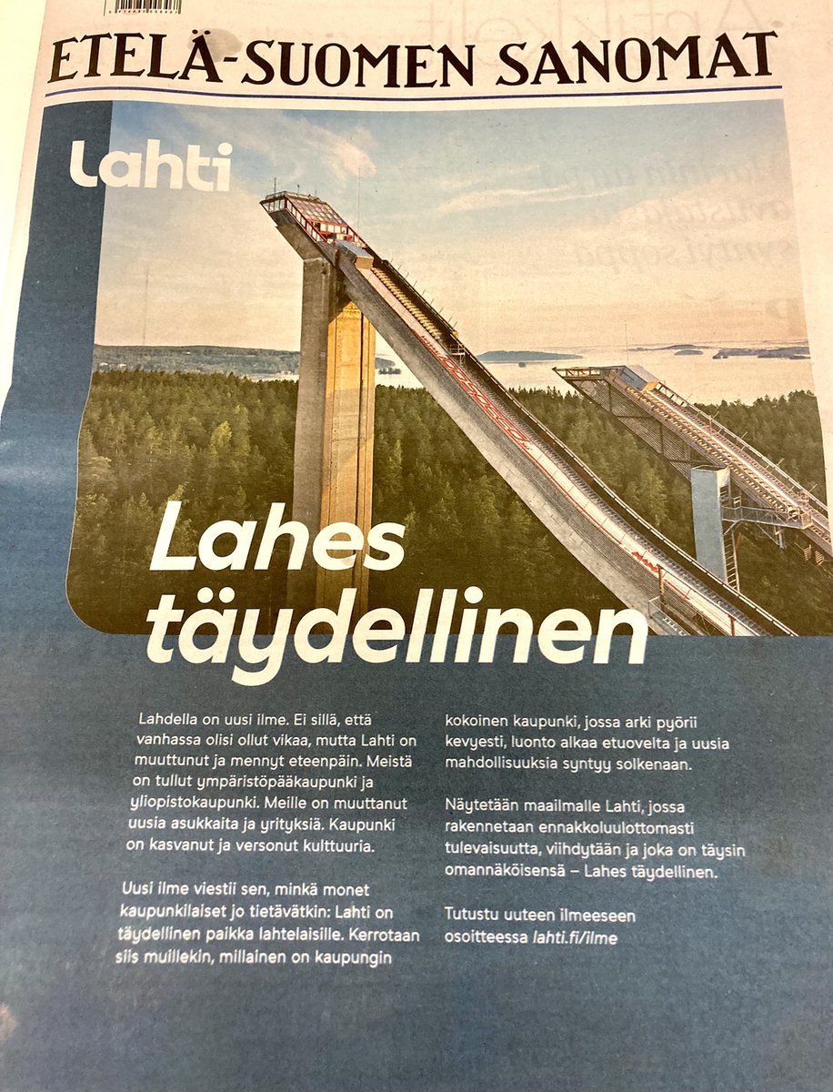 Lahen uusi ilme😄 Ajaton ja 💙rakennettu väripaletti <a href="/LahdenKaupunki/">Lahden kaupunki / City of Lahti</a> <a href="/SekHelsinki/">sekhelsinki</a> <a href="/ESSonline/">ESS</a> #lahestäydellinen