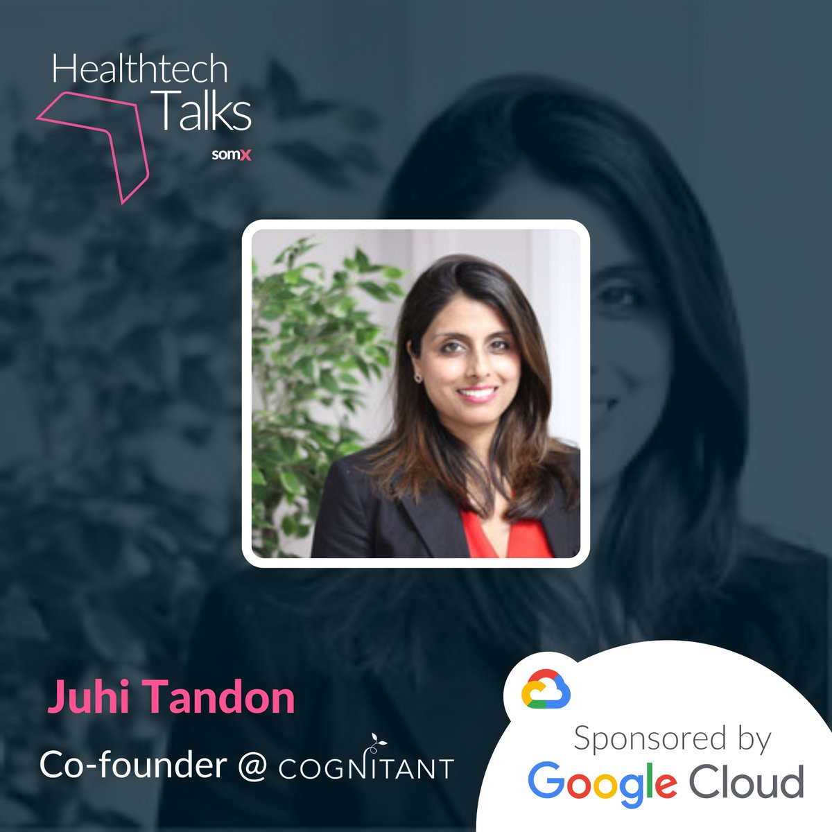 somXhealthtech's tweet photo. Announcing our 2nd #healthtechtalks speaker...

Juhi Tandon is a GP, and Medical Director &amp; Co-founder of @Cognitant – a company on a mission to empower people with personalised, trustworthy, accessible #health content &amp; digital services in order to drive better health outcomes. https://t.co/4bRpkZbqhv